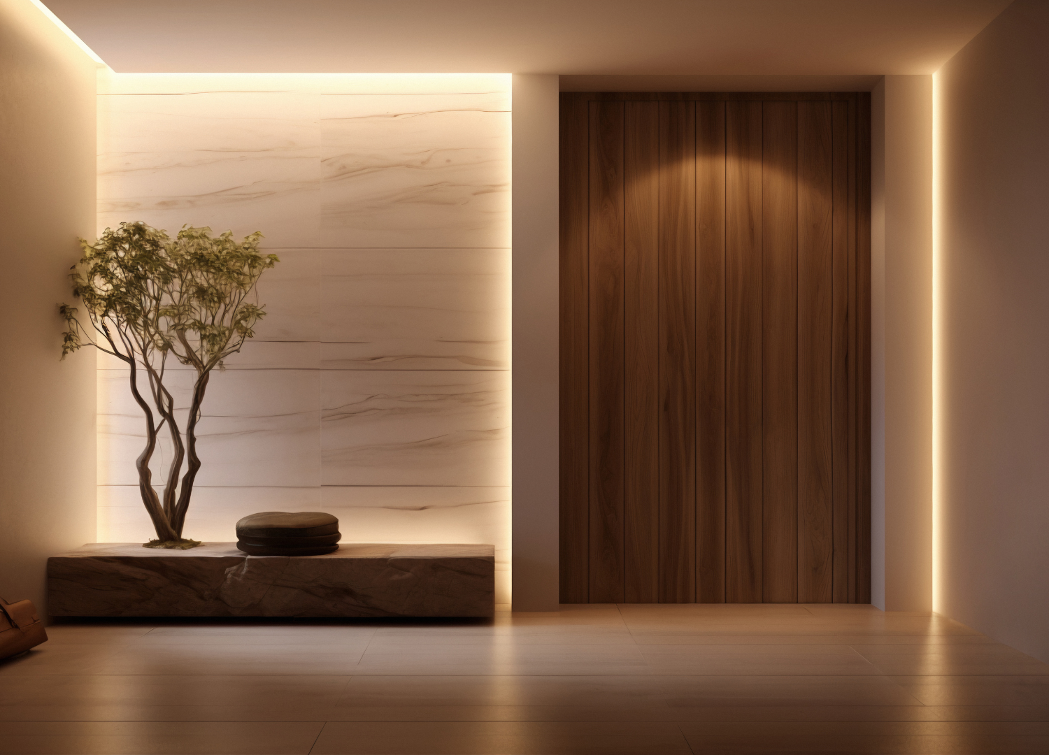 Sancas iluminadas de gesso: ambiente integrado e sofisticado